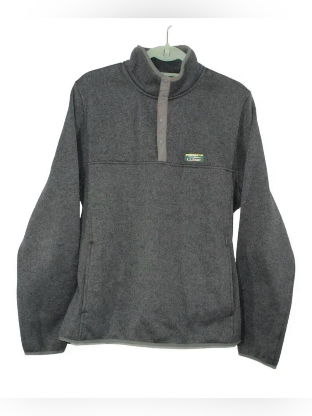 L.L. Bean Men's Dark Gray Sweater Fleece